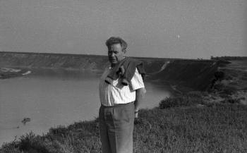 А. А. Плоткин на берегу Дона. 1975 г. х. Лебяжинский. 