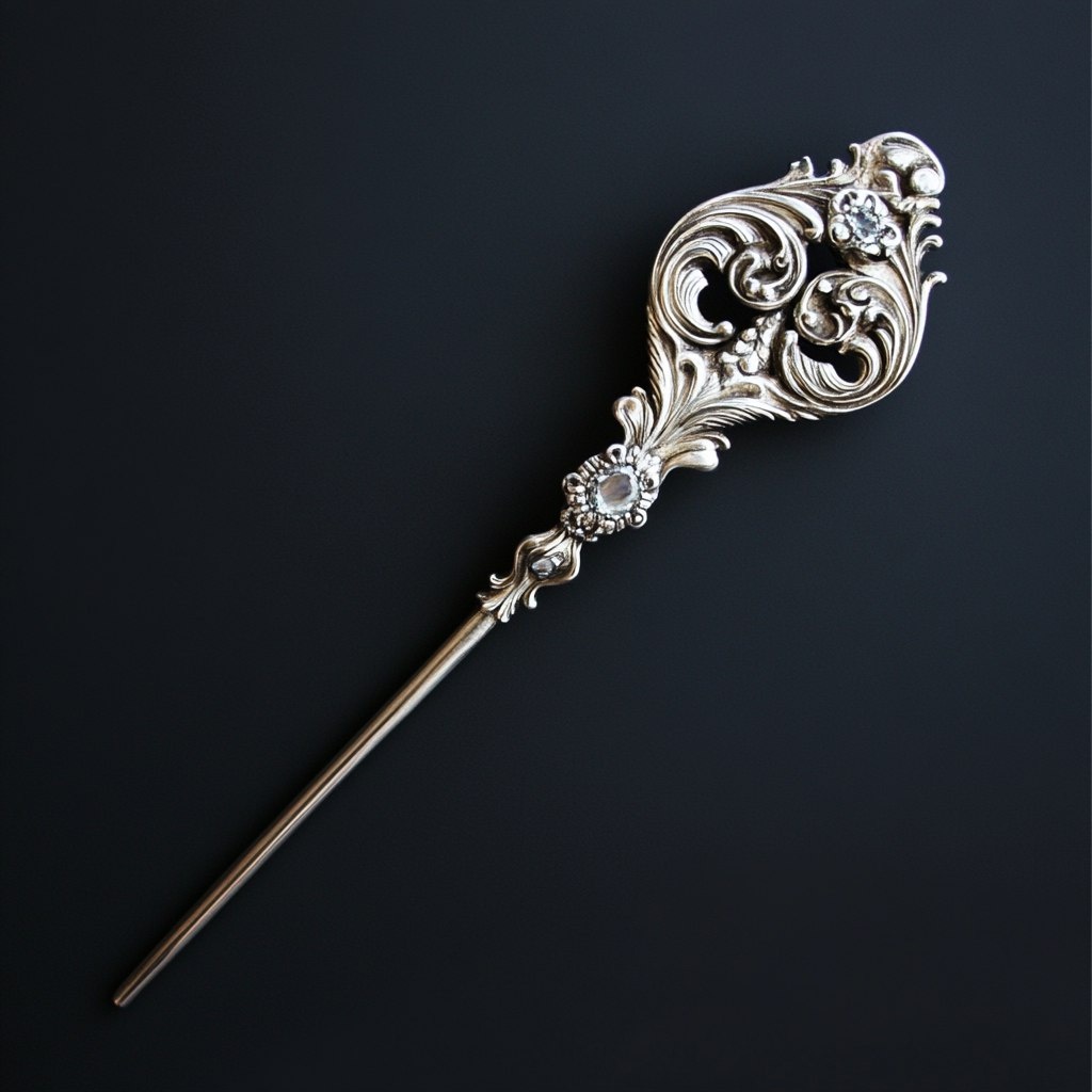 В старину булавки больше напоминали иголку или заколку, их делали из кости или металла