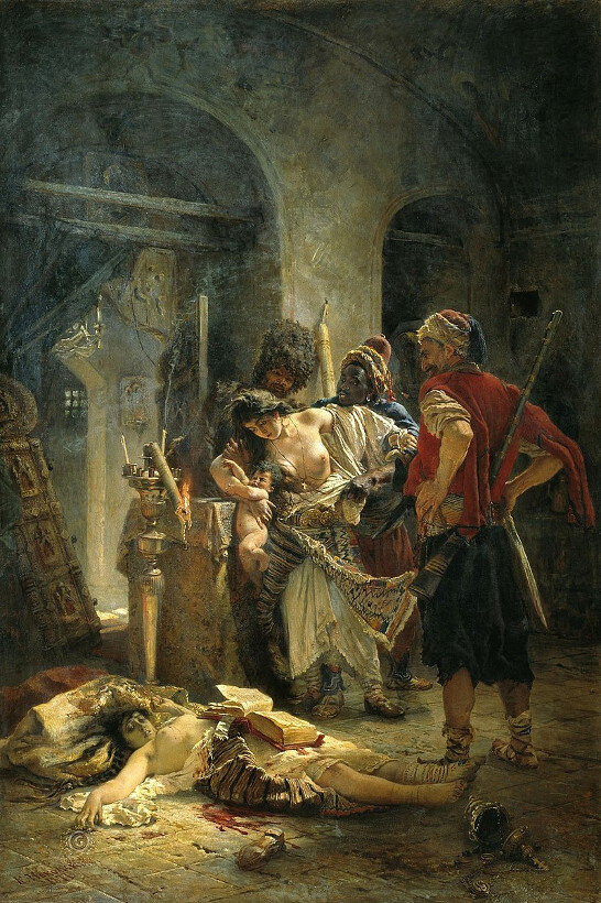 К. Маковский «Болгарские мученицы», 1877
