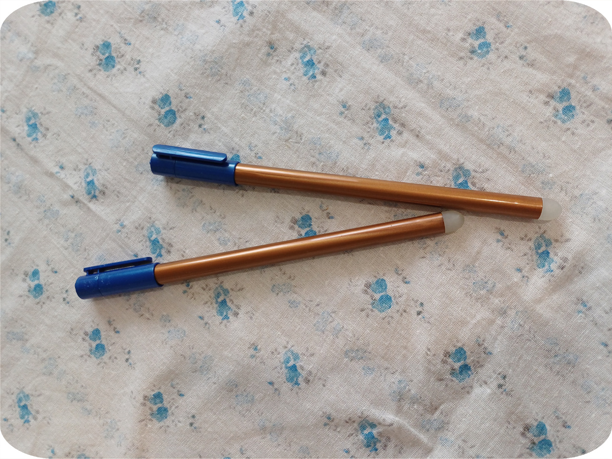 Маркеры из Фикс Прайс. Исчезает изображение при нагревании. Фото автора