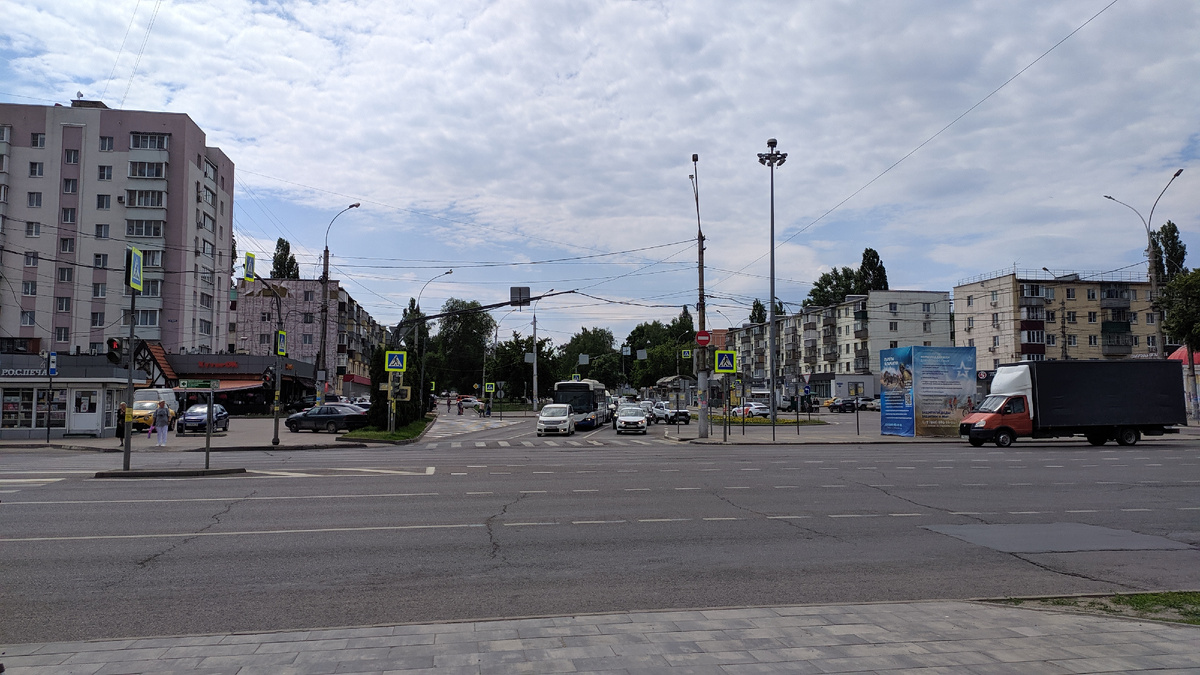 Вид от ж/д вокзала 