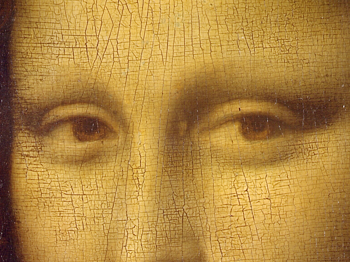 Фрагмент картины Леонардо да Винчи «Мона Лиза»