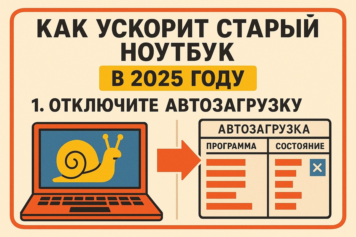 Как ускорить старый ноутбук в 2025 без апгрейда — 4 лайфхака для Windows