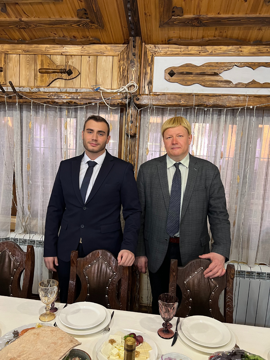 Николай Попов с отцом