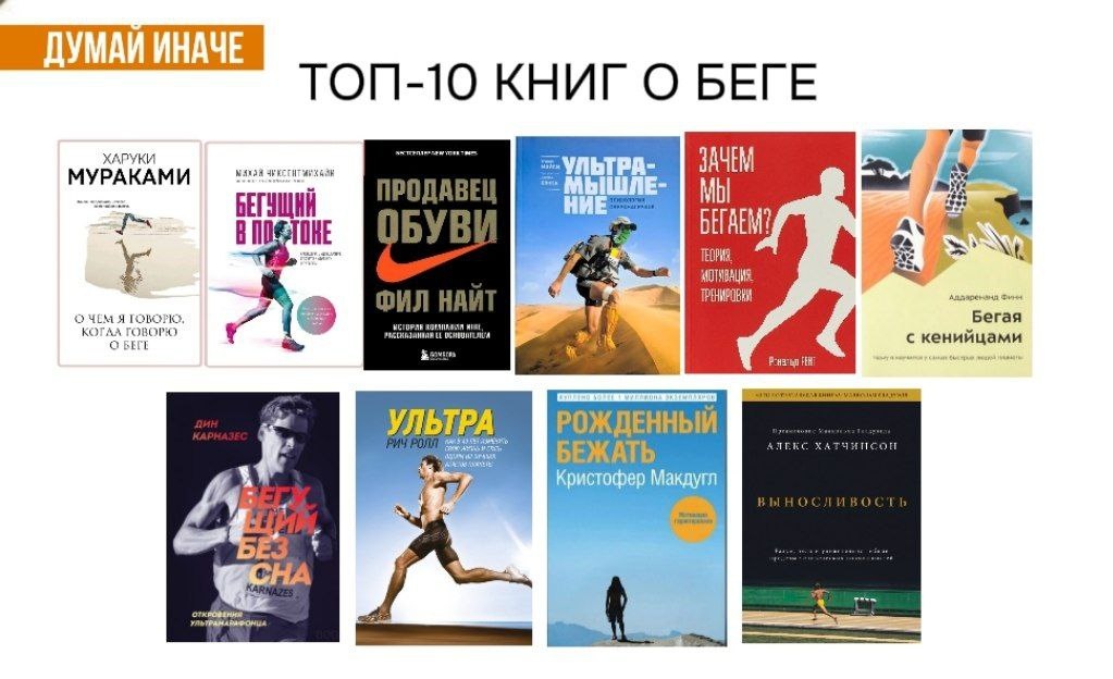 Топ-10 книг о беге (Мураками, Чиксентмихайи, Найт и др.)