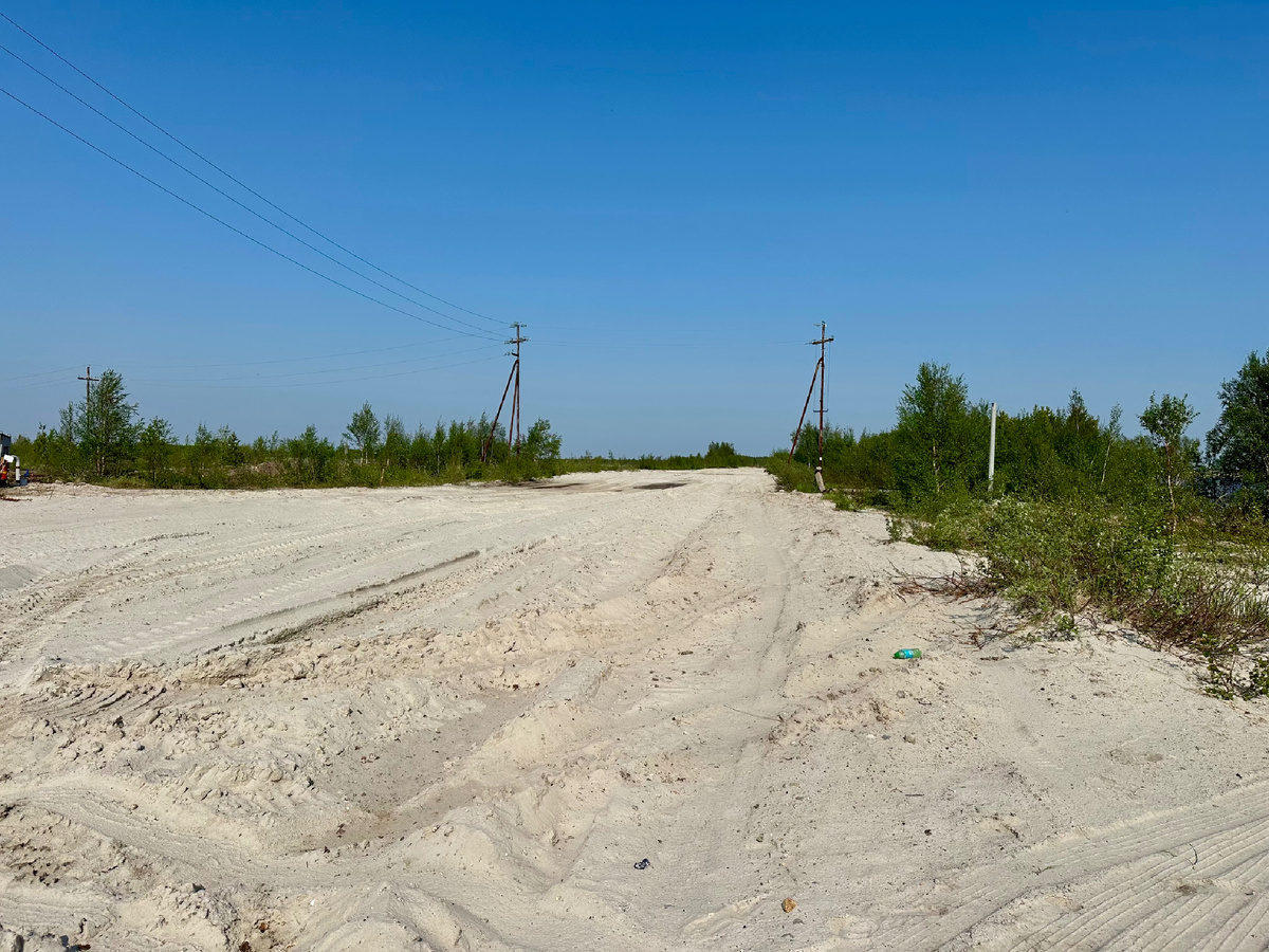 Белоснежный песок севера.