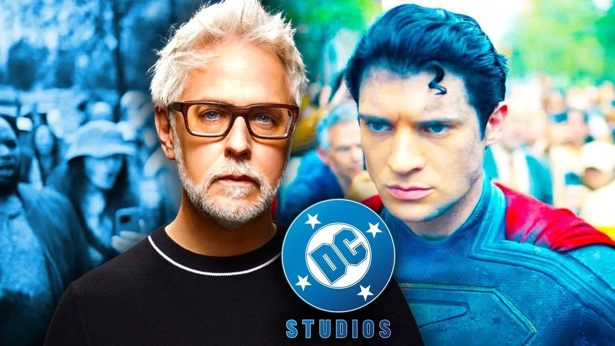 Ганн и Супермен ждут, когда ты купишь билеты на сеанс