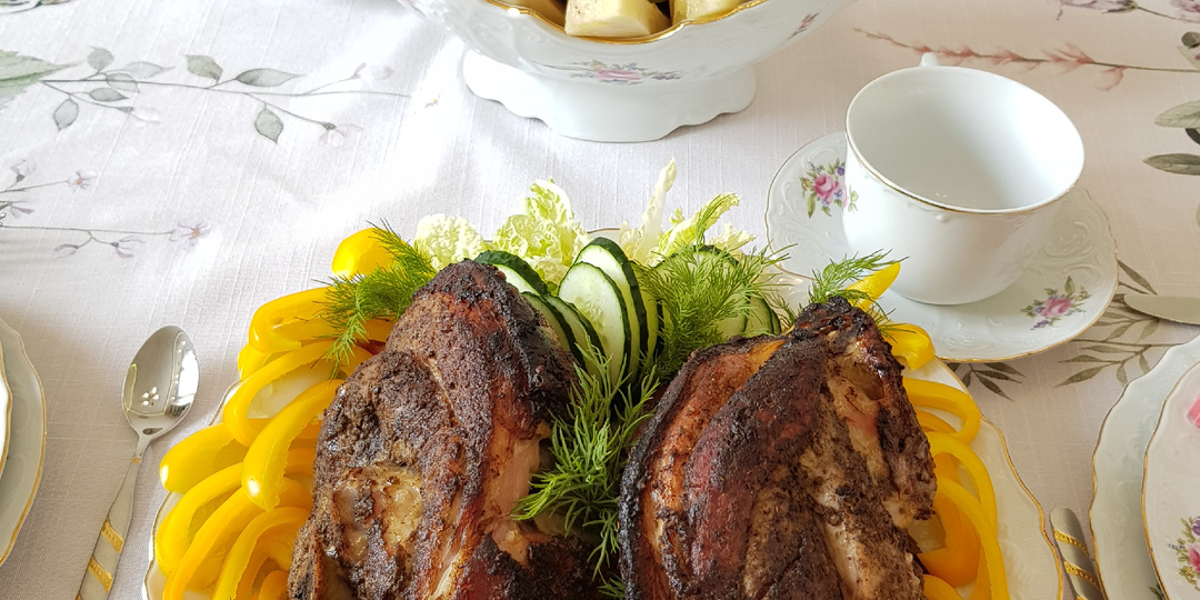 Свиные рульки запечённые в фольге