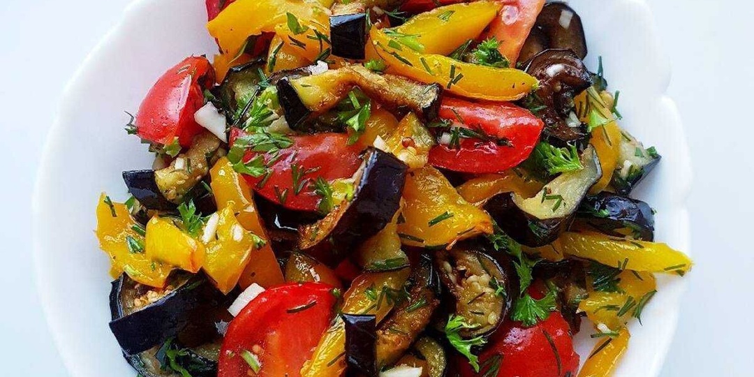 БАКЛАЖАНЫ С ПЕРЦЕМ/В духовке.