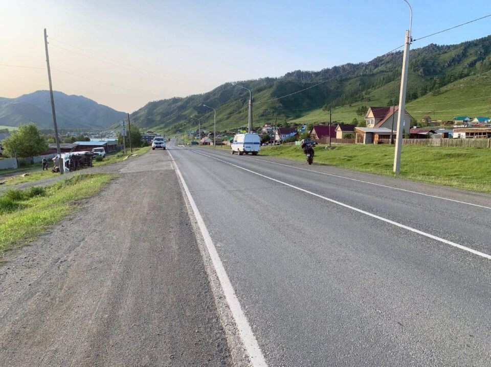    ДТП с мотоциклом на Алтае. Источник: МВД Республики Алтай