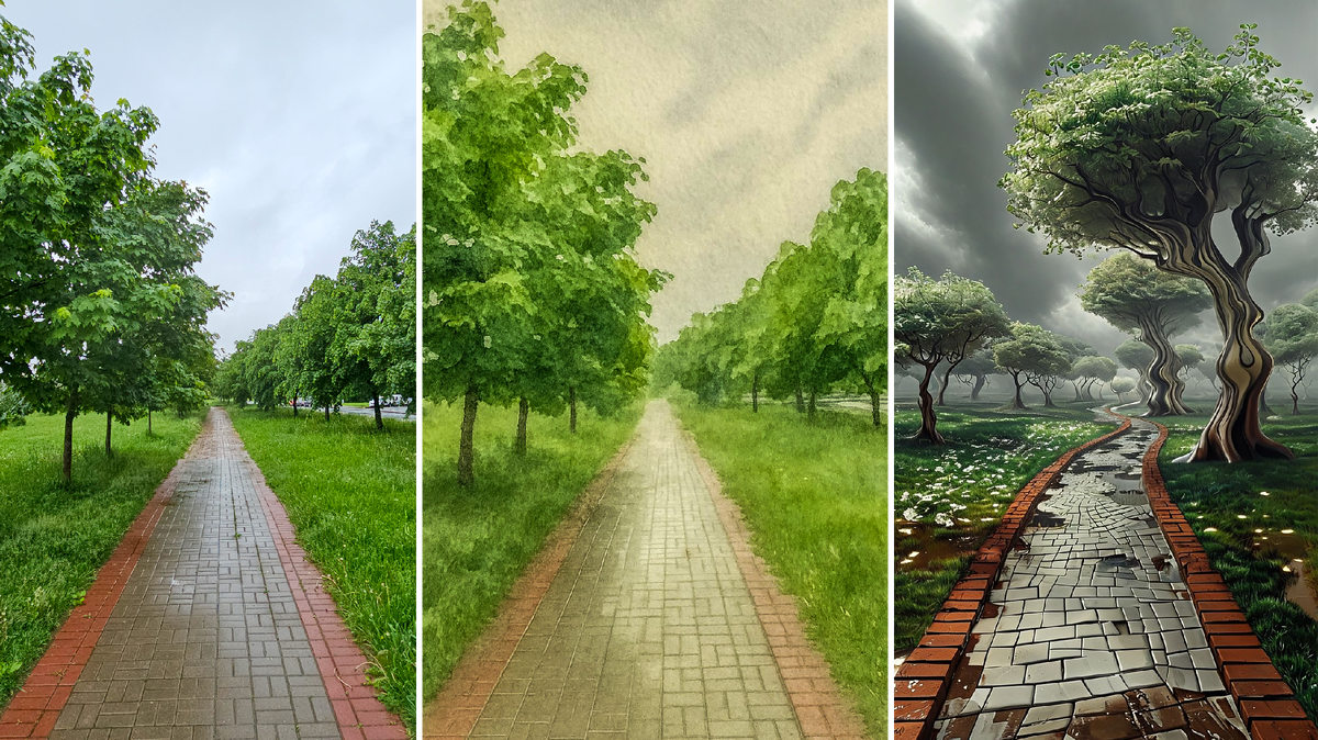 Оригинал, акварель, сюрреализм Дали