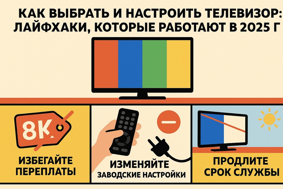 ТОП лайфхаки для телевизора: настрой, сэкономь и продли срок службы в 2025!