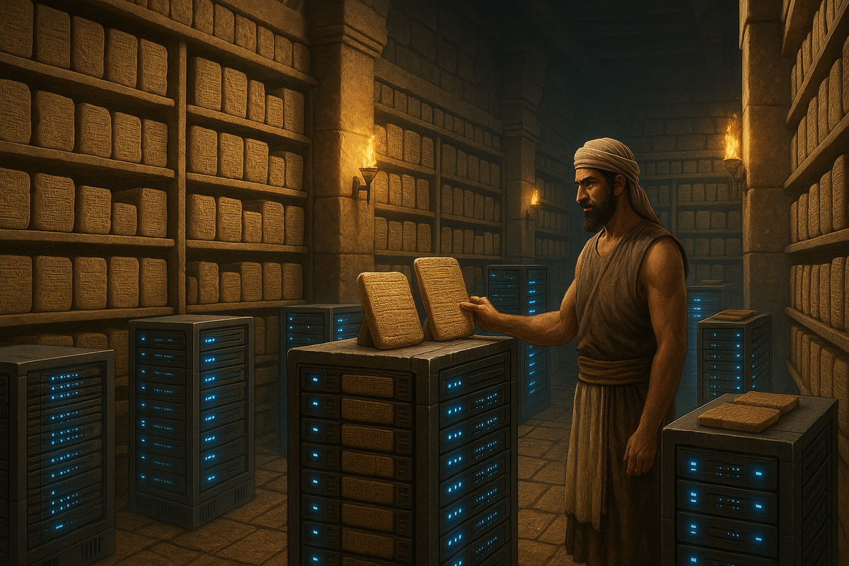 Вавилонские "Серверы": Как глиняные таблички за 4000 лет до Cloud создали первую в мире Базу Данных? Шок-код древних администраторов!