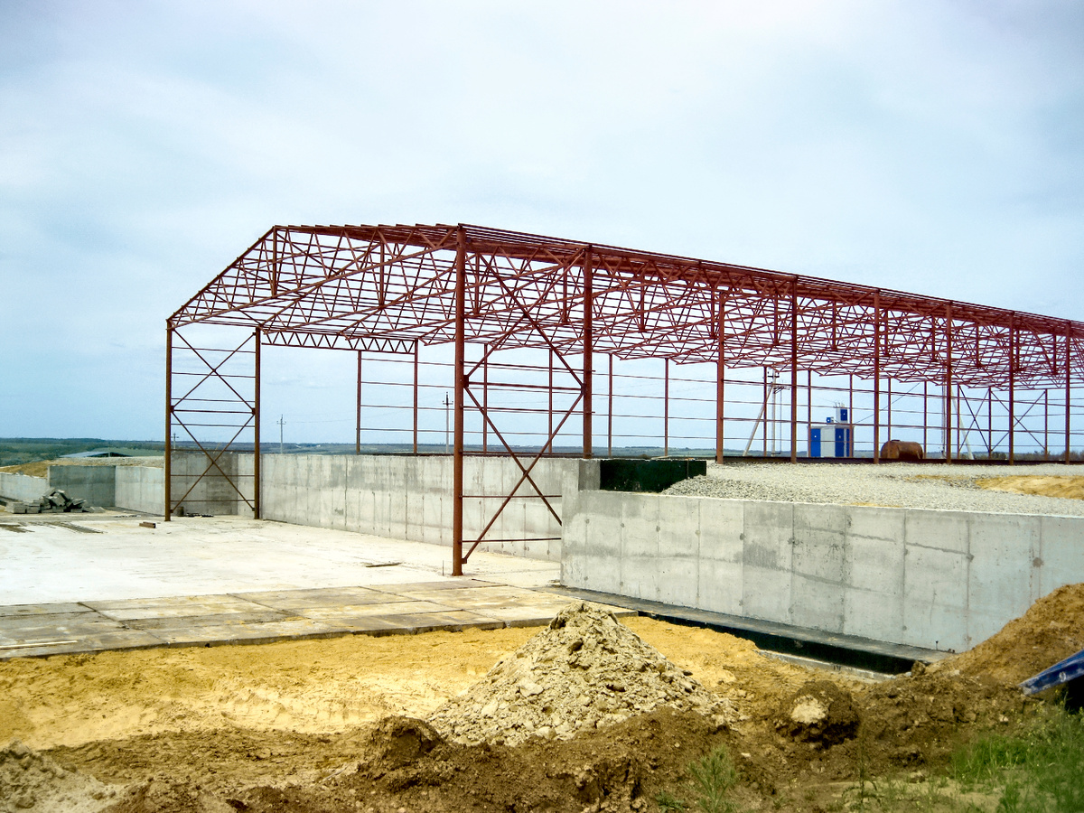 Площадка для мобильного зерноочистительного комплекса