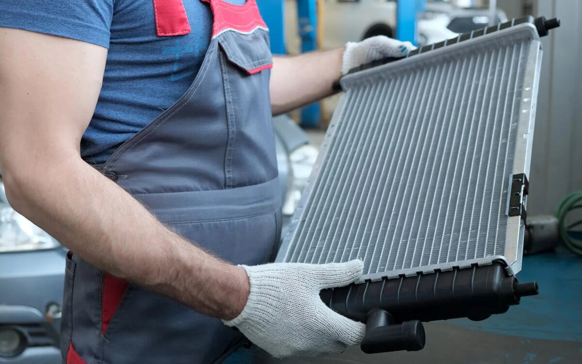 Очистка автомобильного радиатора