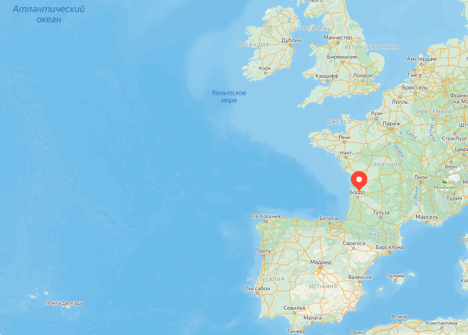 Городок Сен-Андре-де-Кюбзаке во Франции (Бордо), где родился Жак-Ив Кусто