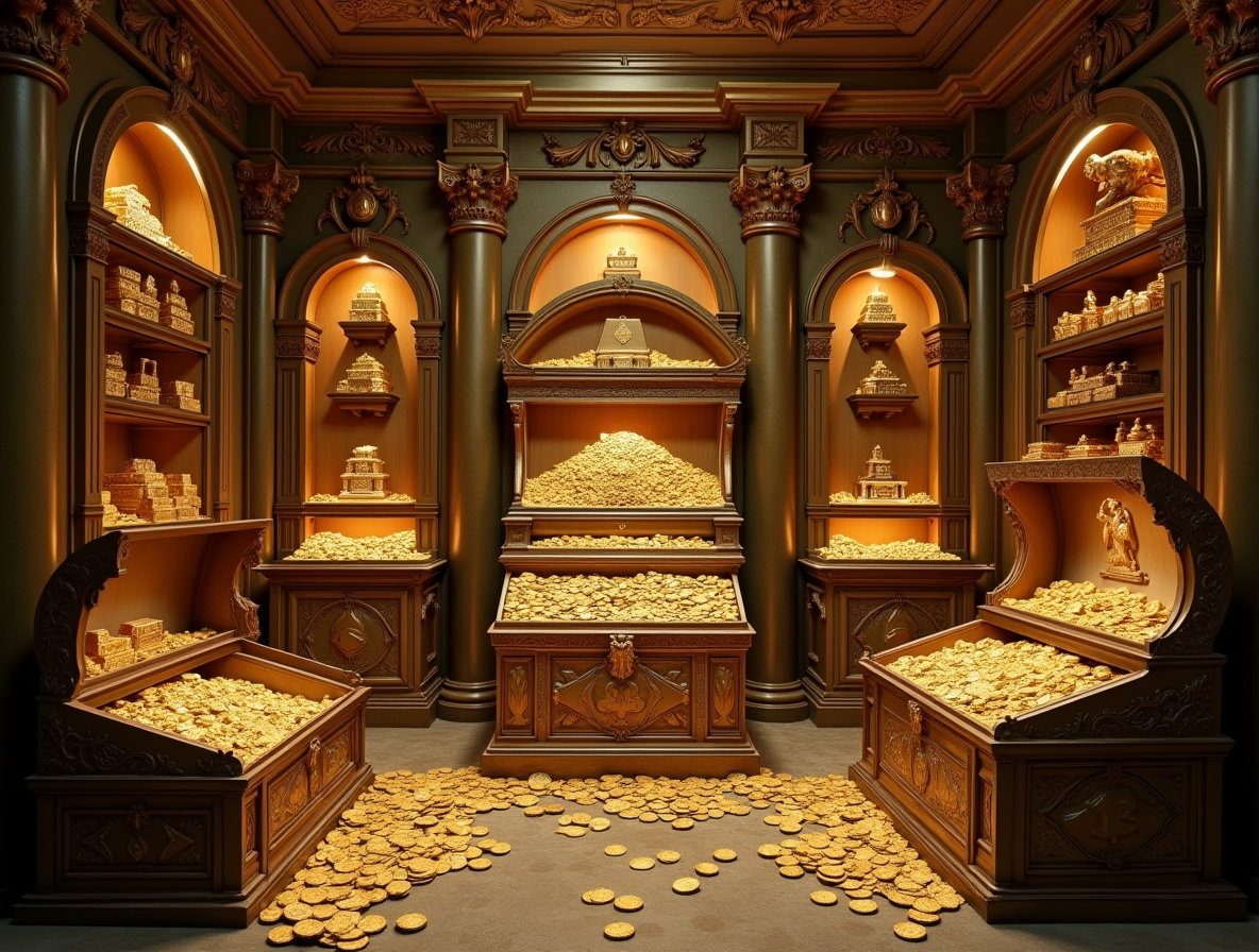 Императорская сокровищница с накопленными богатствами эпохи Екатерины II