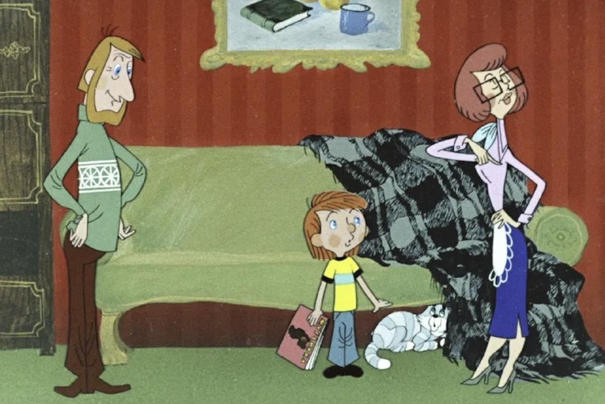 Кадр из мультфильма «Трое из Простоквашино»