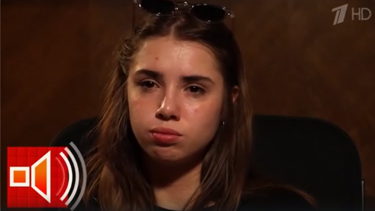 Кадр эфира Первого канала / программа "Пусть говорят"