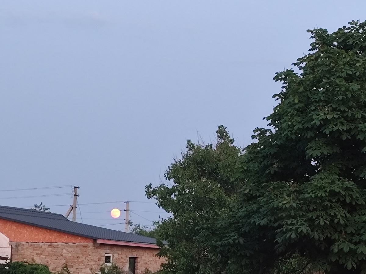 На самом деле она совершенно красная...