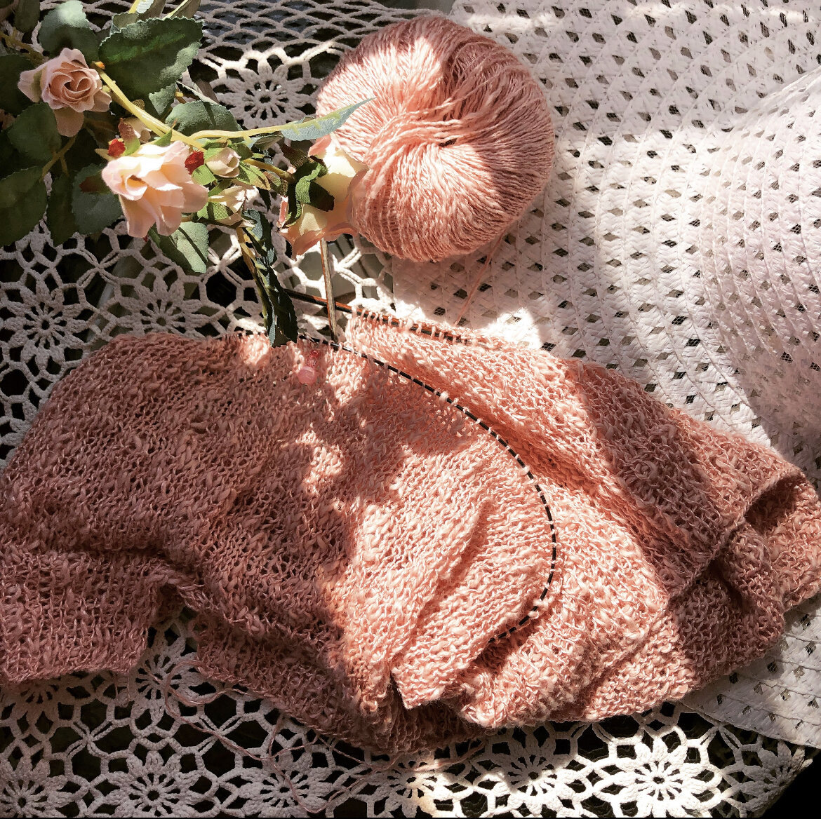 Летнее вязание - фото автора