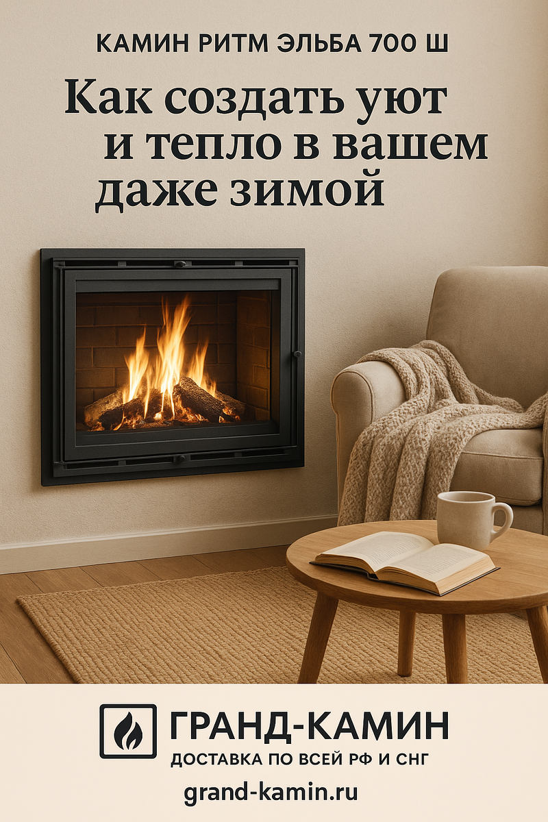    Камин Ритм Эльба 700 Ш: Как создать уют и тепло в вашем доме даже зимой Kamin