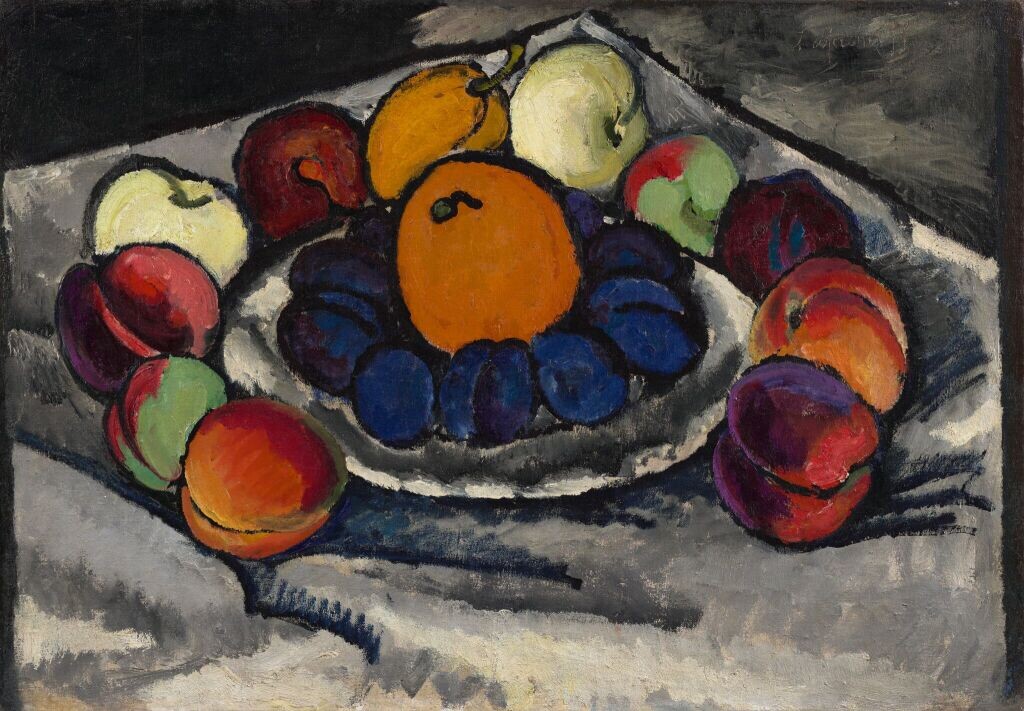 Илья Машков. «Фрукты на блюде», 1910 год, Государственная Третьяковская галерея, Москва © Public domain
