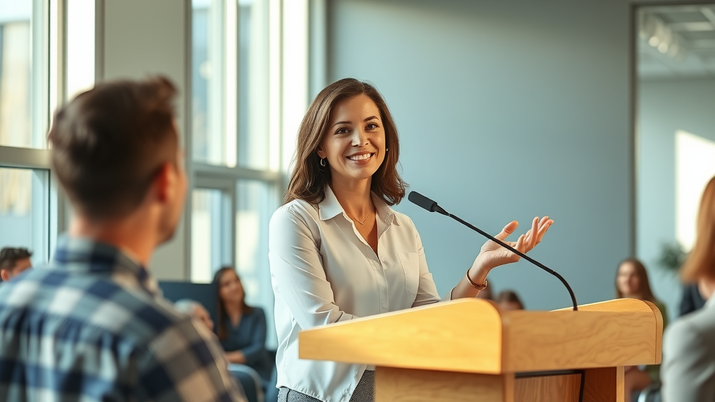    Хотите овладеть ораторским искусством? Узнайте, как уверенно выступать на сцене, удерживать внимание аудитории и подготавливать продающие презентации! Ирина Шабанова