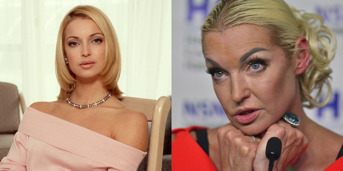 Анастасия Волочкова в 20 и 48 лет