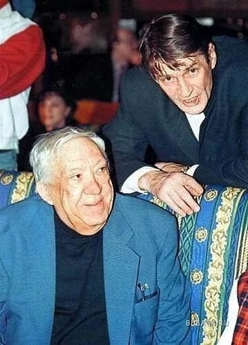 Александр Абдулов и Юрий Никулин. 1996