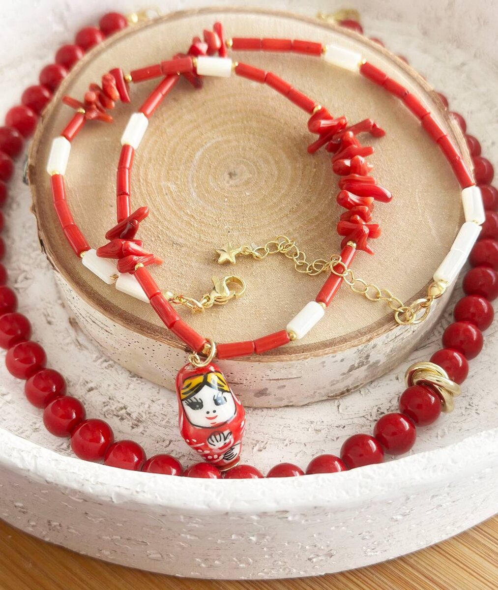 Колье из драконита