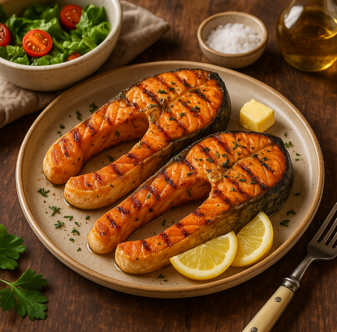 Стейки сёмги на гриле рецепты от Дарики