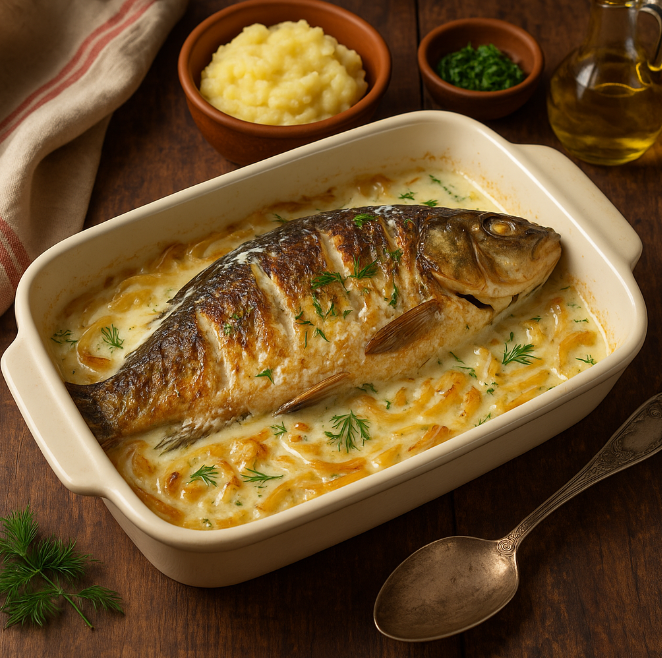 Карп, запечённый в сметане рецепты от Дарики