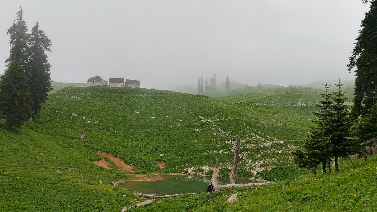 Балаганы на горе Мамдзышха. Июнь 2025. Фото автора.