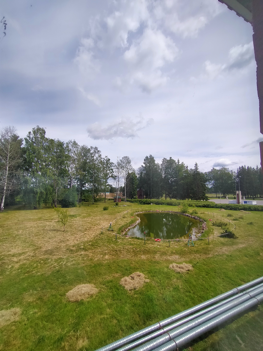 Вид из окна монастырской гостиницы