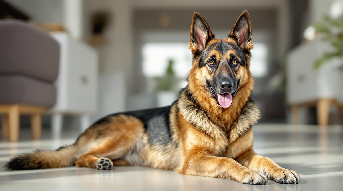 Немецкая овчарка, уверенная и независимая, требует уважительного и правильного воспитания для гармонии и доверия в доме.