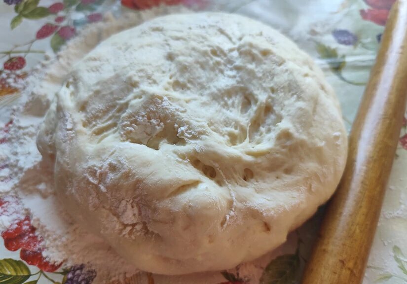 Замешиваем тесто