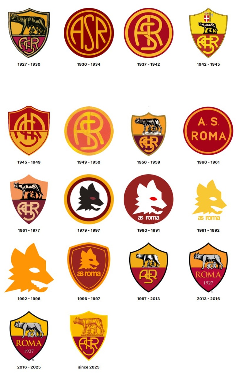 Легендарная «Рома» возвращает исторический логотип к 98-летию клуба  