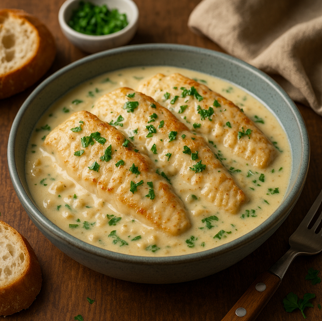 Судак в сливочном соусе рецепты от Дарики