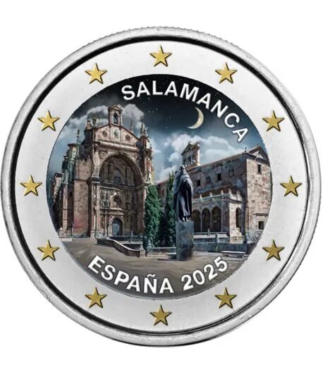 Фото из сети Интернет. Монета 2 евро Испании 2025 Саламанка