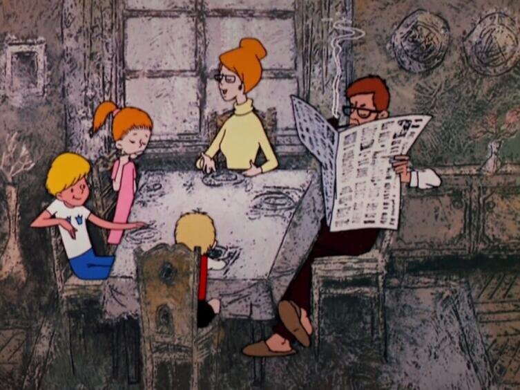   Кадр из мультфильма «Малыш и Карлсон» студия «Союзмультфильм», 1968 г.