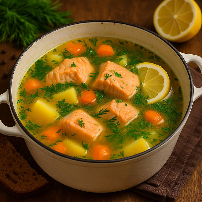 Уха из сёмги рецепты от Дарики