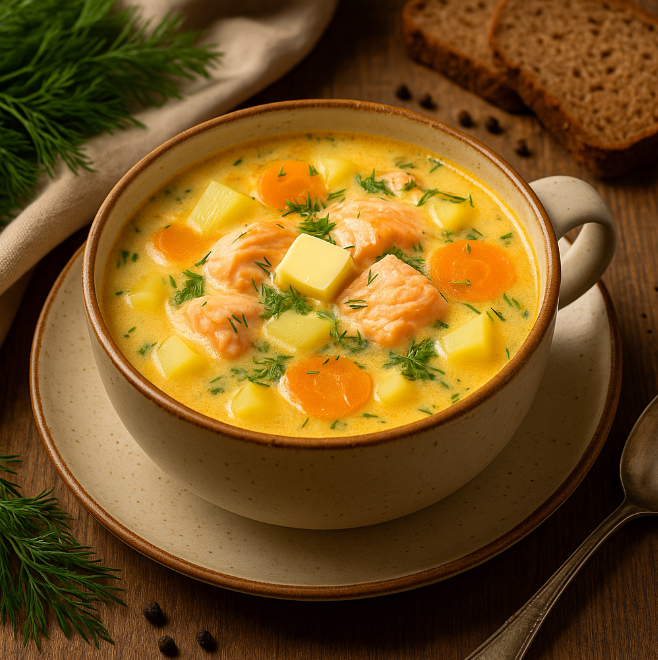 Суп из красной рыбы и сливок рецепты от Дарики