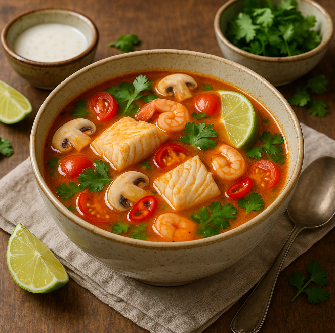 Тайский суп том-ям с рыбой рецепты от Дарики