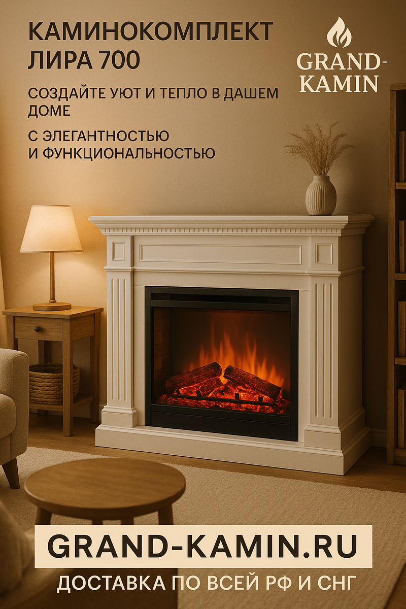    Каминокомплект Лира 700: создайте уют и тепло в вашем доме с элегантностью и функциональностью Kamin