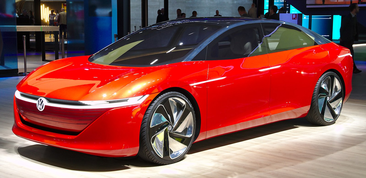 Volkswagen I.D. Vizzion (2019), который представлял общее видение дизайна электрических автомобилей ID-семейства. 