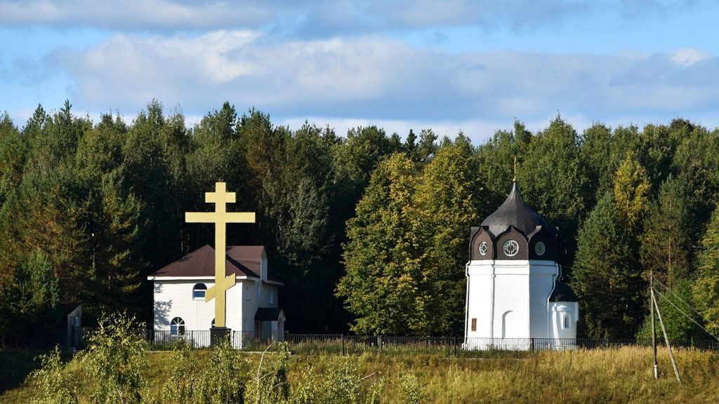 Часовня на предполагаемом месте убиения Великого Князя Михаила Александровича Романова