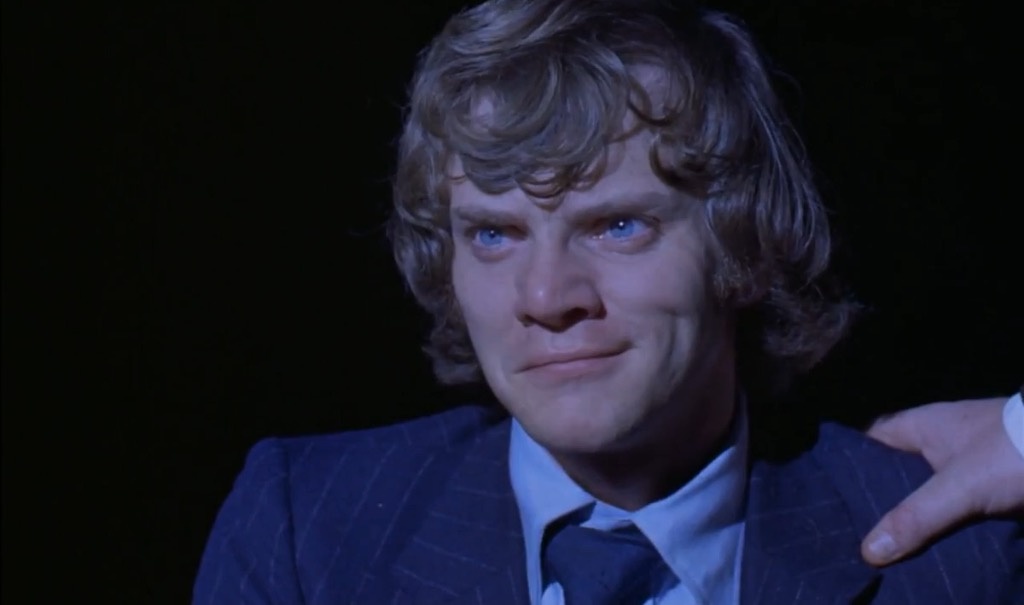   Малкольм Макдауэлл, кадр из фильма «Заводной апельсин» (1971)