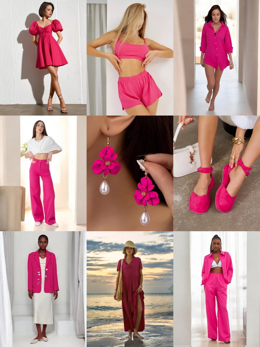 Одежда цвета фуксия с WB 