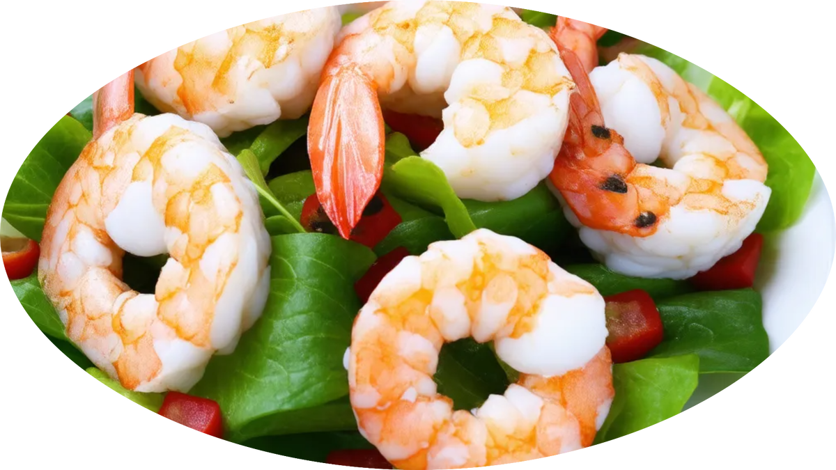 Вкусный салат из морепродуктов
